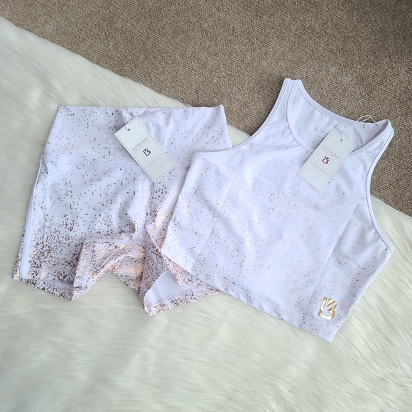 Buffbunny Collection Pants - NWT Buffbunny Rose Gold Aurora Set